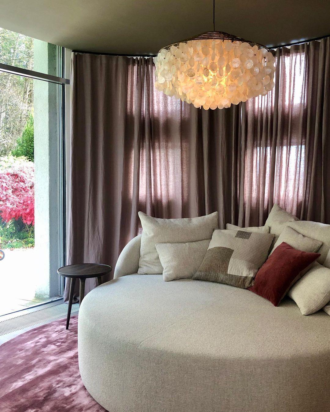 Rivena hanglamp Ronde Schelp Ring