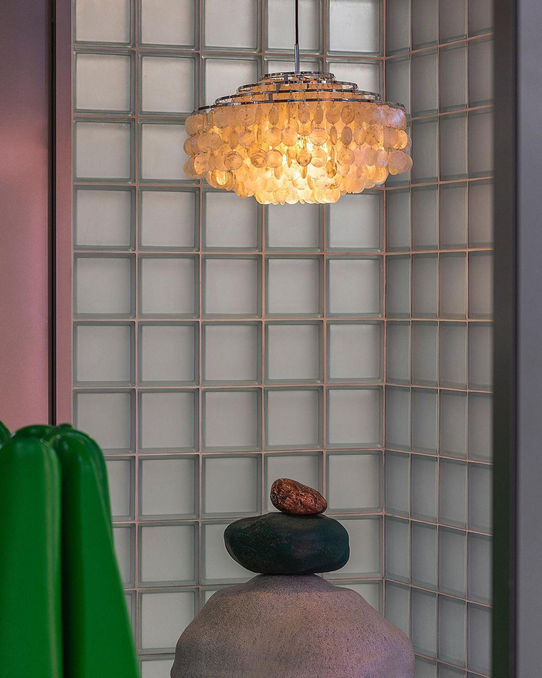 Rivena hanglamp Ronde Schelp Ring