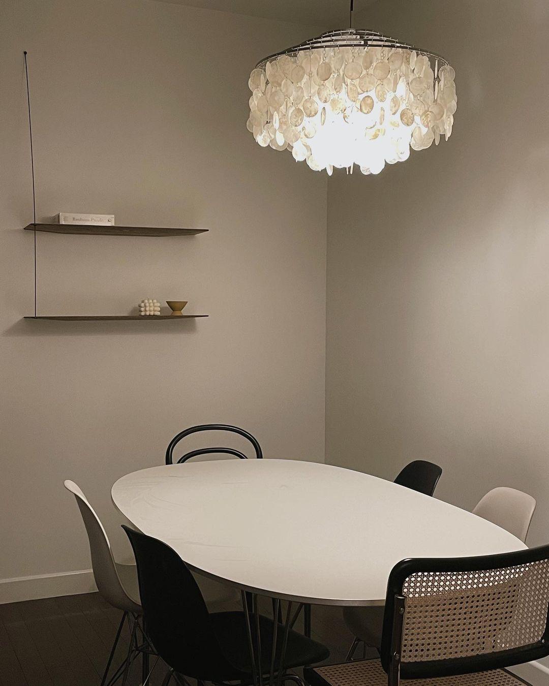 Rivena hanglamp Ronde Schelp Ring