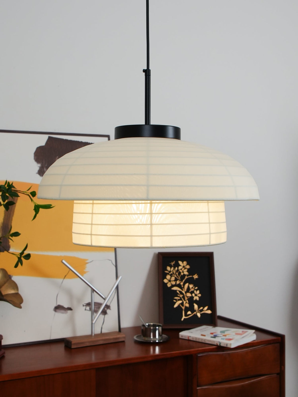 Zelvin stoffen artistieke hanglamp