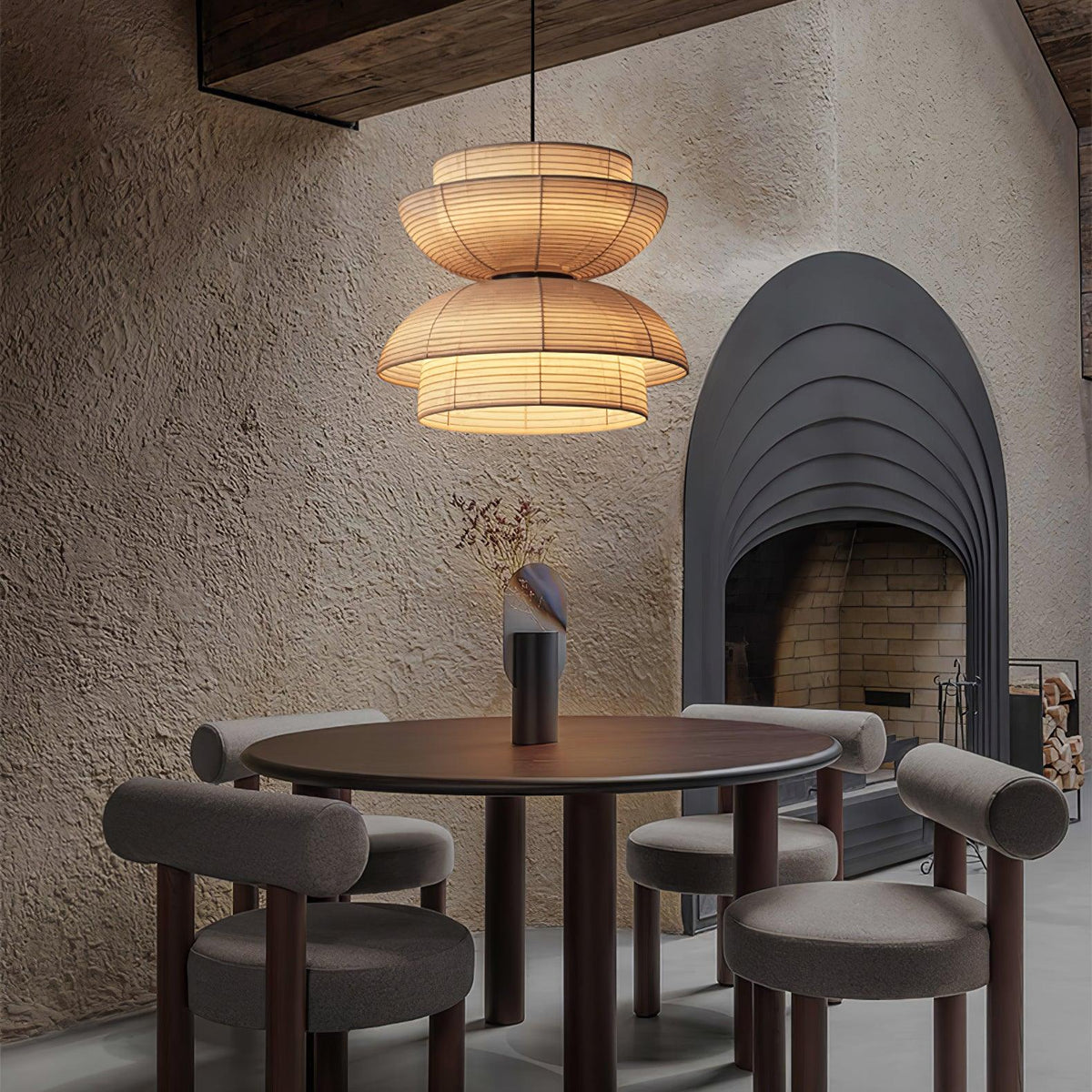 Zelvin stoffen artistieke hanglamp