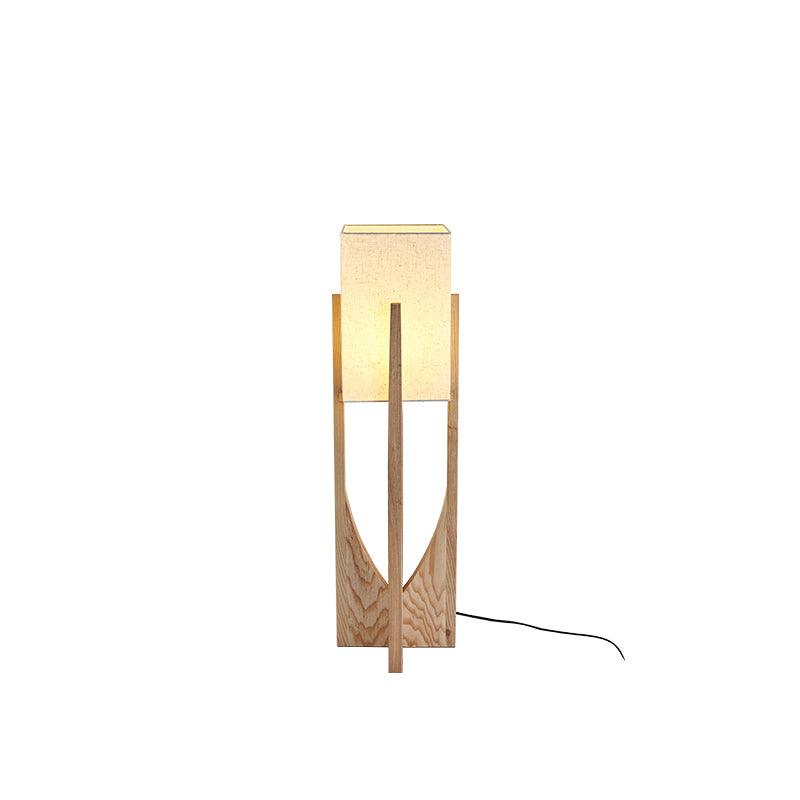 Syleia vloerlamp van hout modern