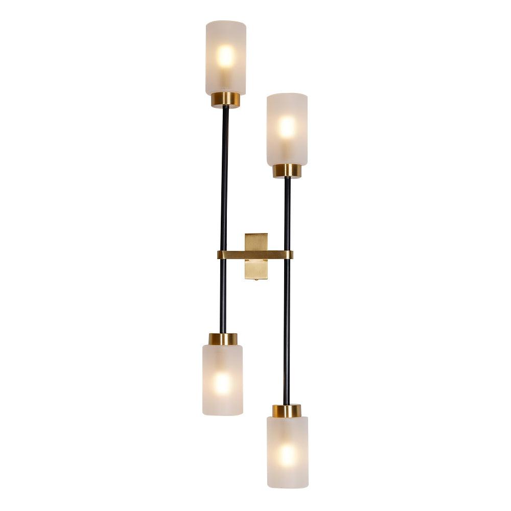 Tekas wandlamp Cilinder glas Lineair