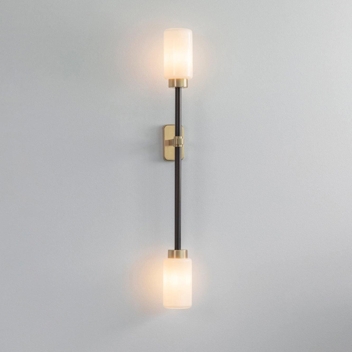Tekas wandlamp Cilinder glas Lineair