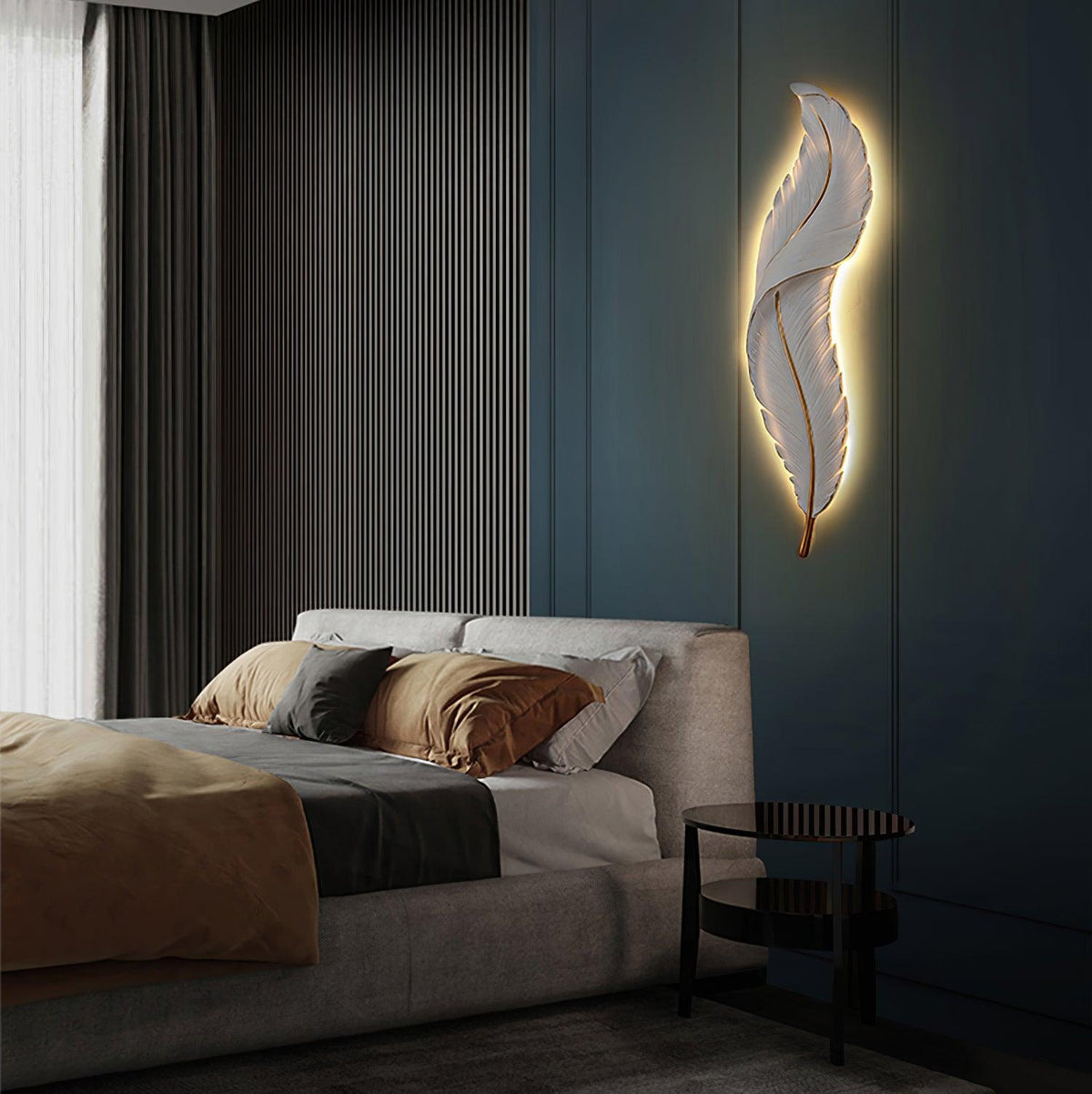 Arvess Individual Creativity Feather hars wandlamp