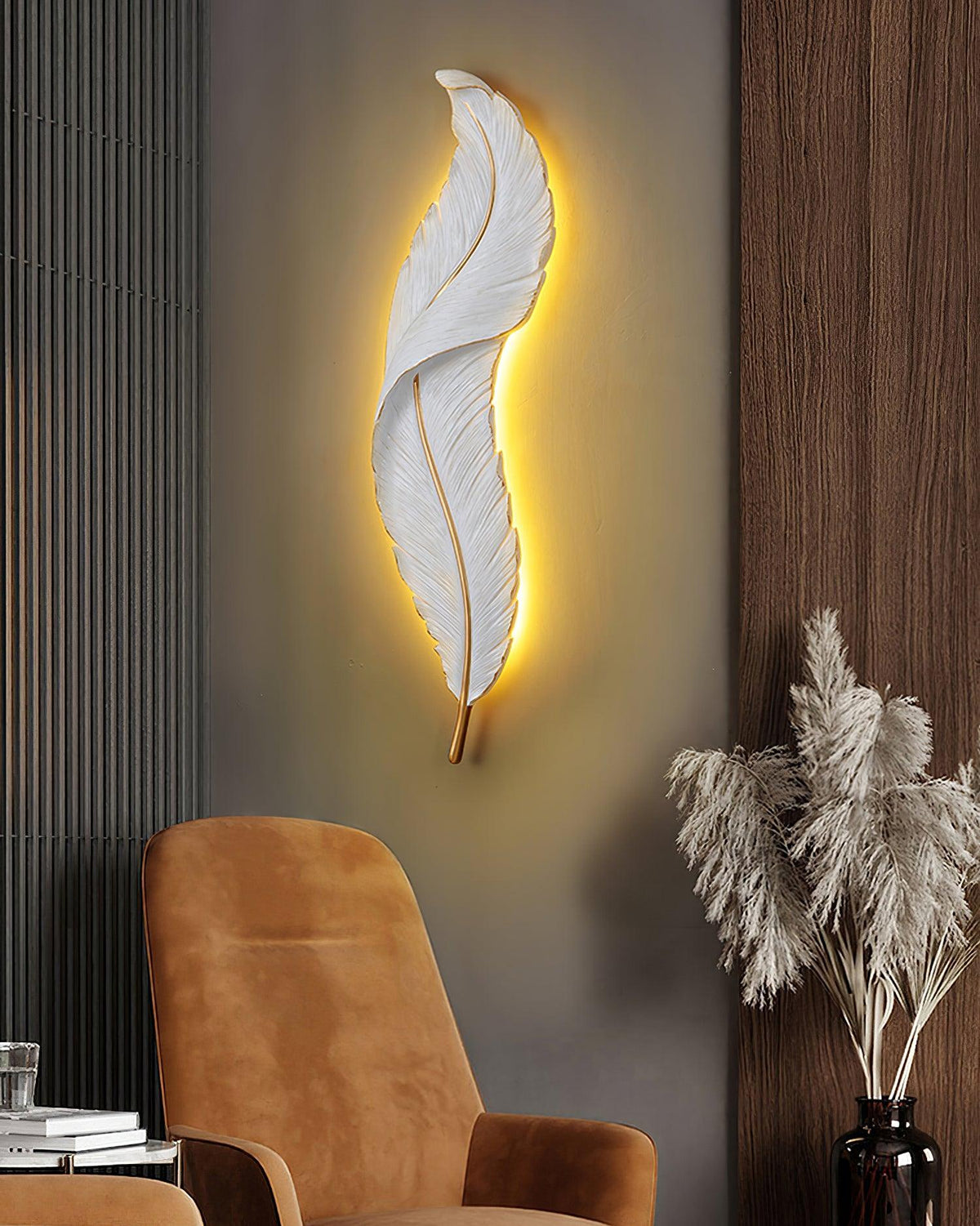 Arvess Individual Creativity Feather hars wandlamp