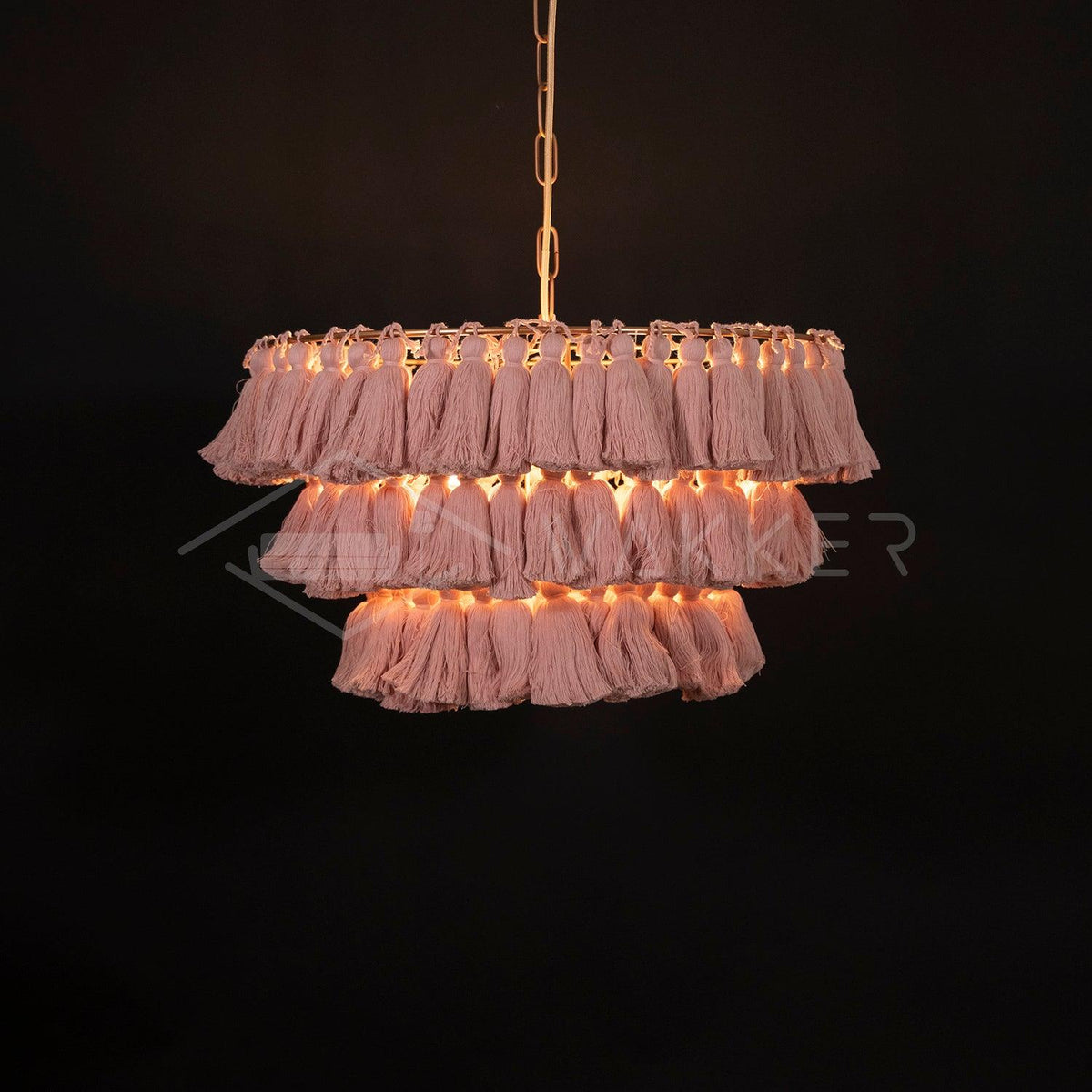 Arixo Kroonluchter Roze Bohemian Chic