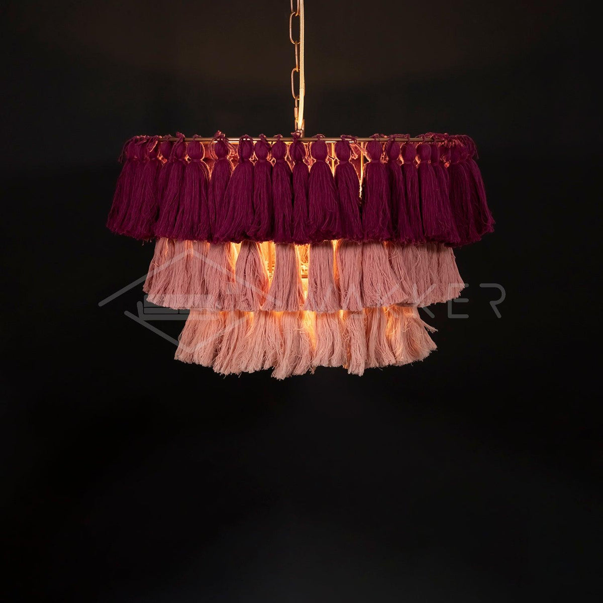 Arixo Kroonluchter Roze Bohemian Chic