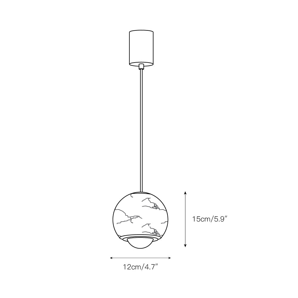 Moonstone hanglamp
