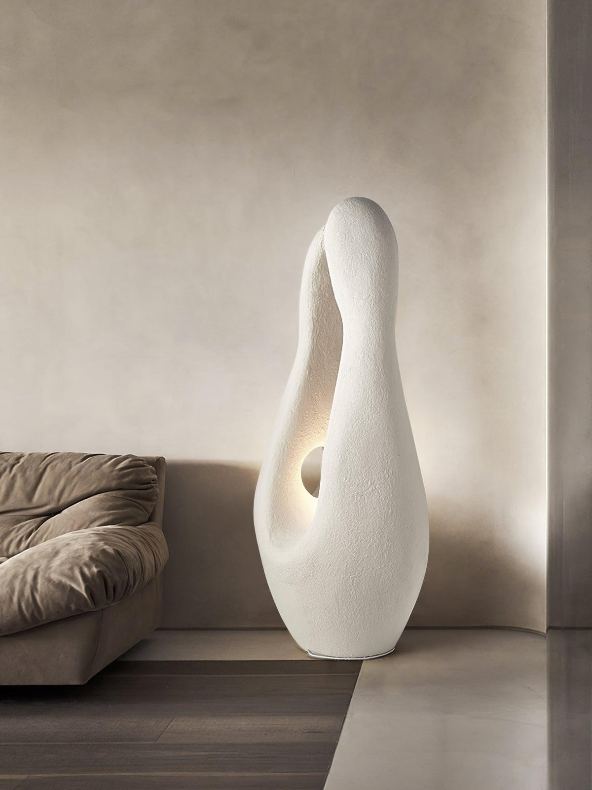 Luo minimalistische vloerlamp van polystyreen
