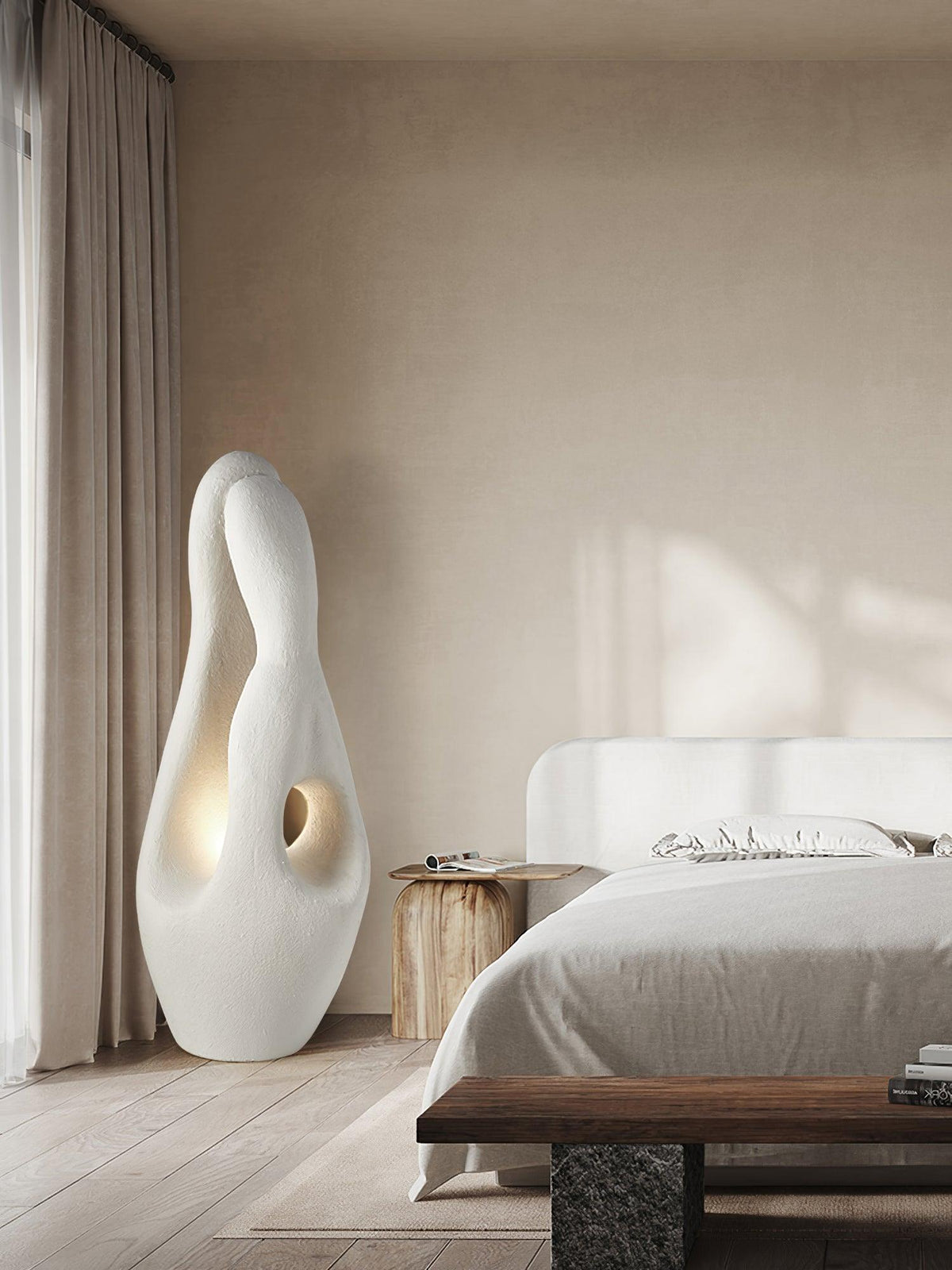 Luo minimalistische vloerlamp van polystyreen