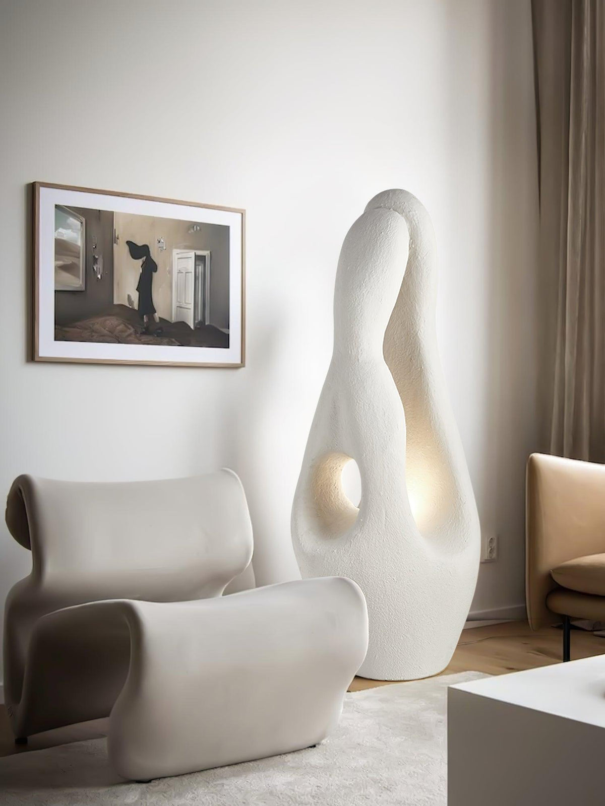 Luo minimalistische vloerlamp van polystyreen