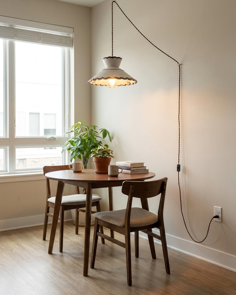 Odeline stekker-in hanglamp met stekker
