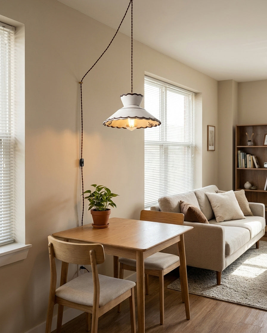 Odeline stekker-in hanglamp met stekker