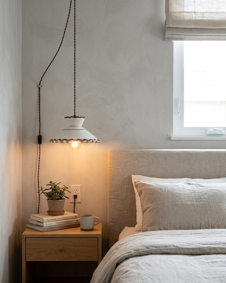 Odeline stekker-in hanglamp met stekker