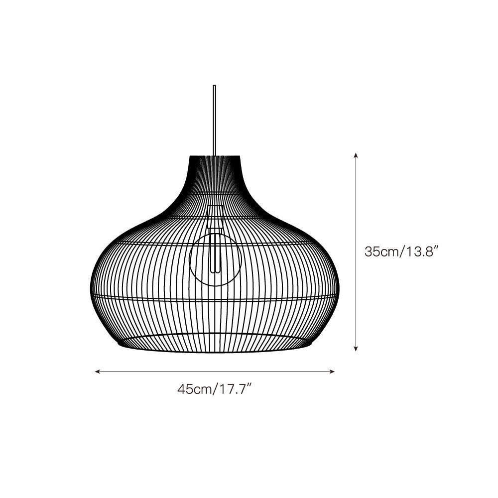 Wickle hanglamp