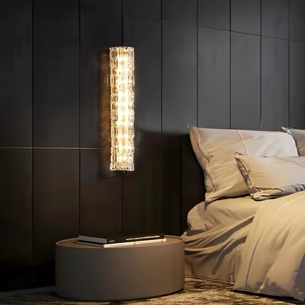 Bexley messing glas glamoureus wandlamp
