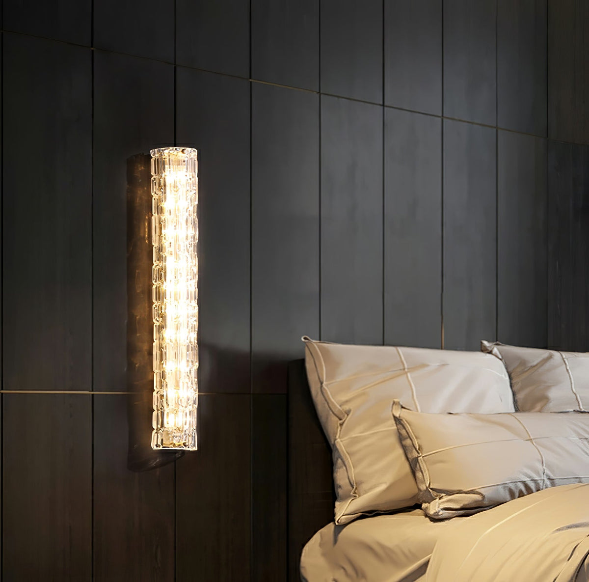 Bexley messing glas glamoureus wandlamp