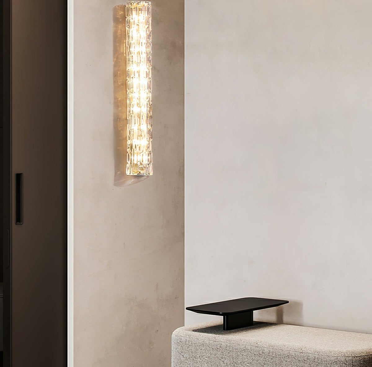 Bexley messing glas glamoureus wandlamp