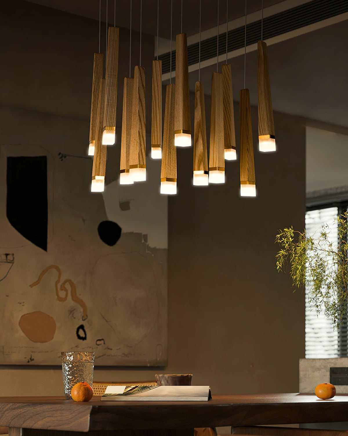 Sylielle Firewood Stick Hout Kroonluchter