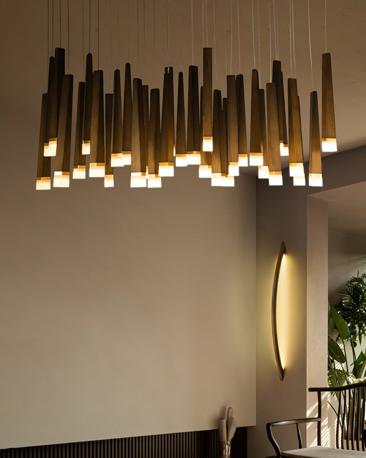 Sylielle Firewood Stick Hout Kroonluchter