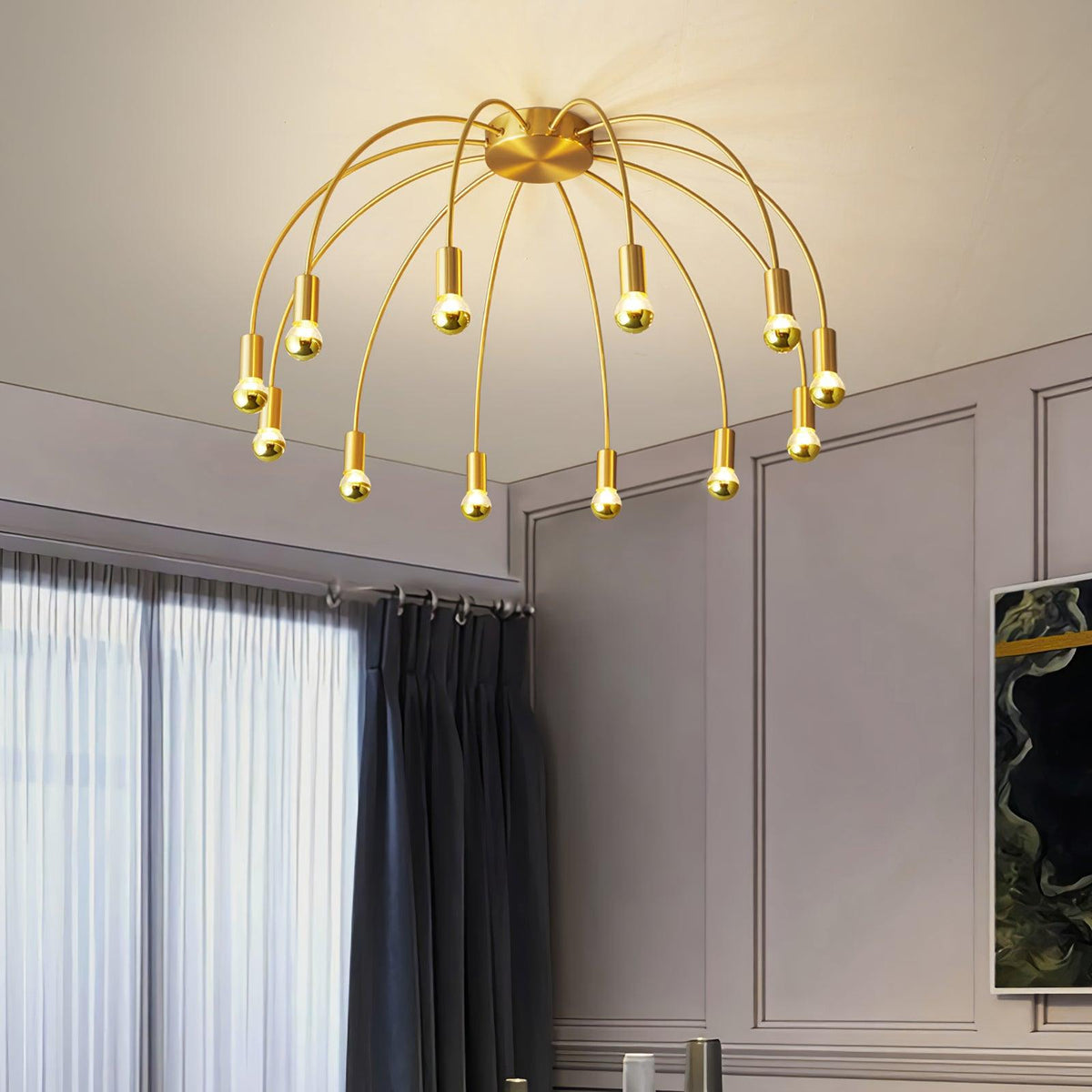 Sage luxe glas plafondlamp