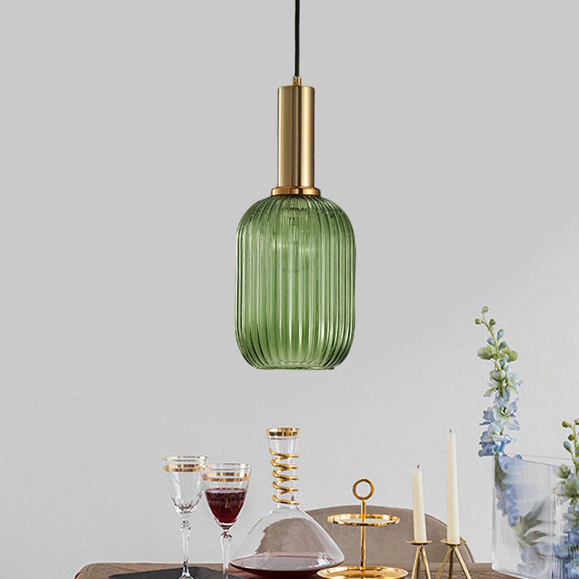 Viremont hanglamp van glas met ribbelglas