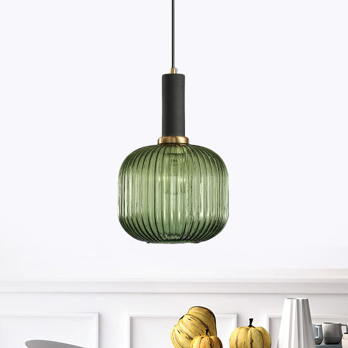 Viremont hanglamp van glas met ribbelglas