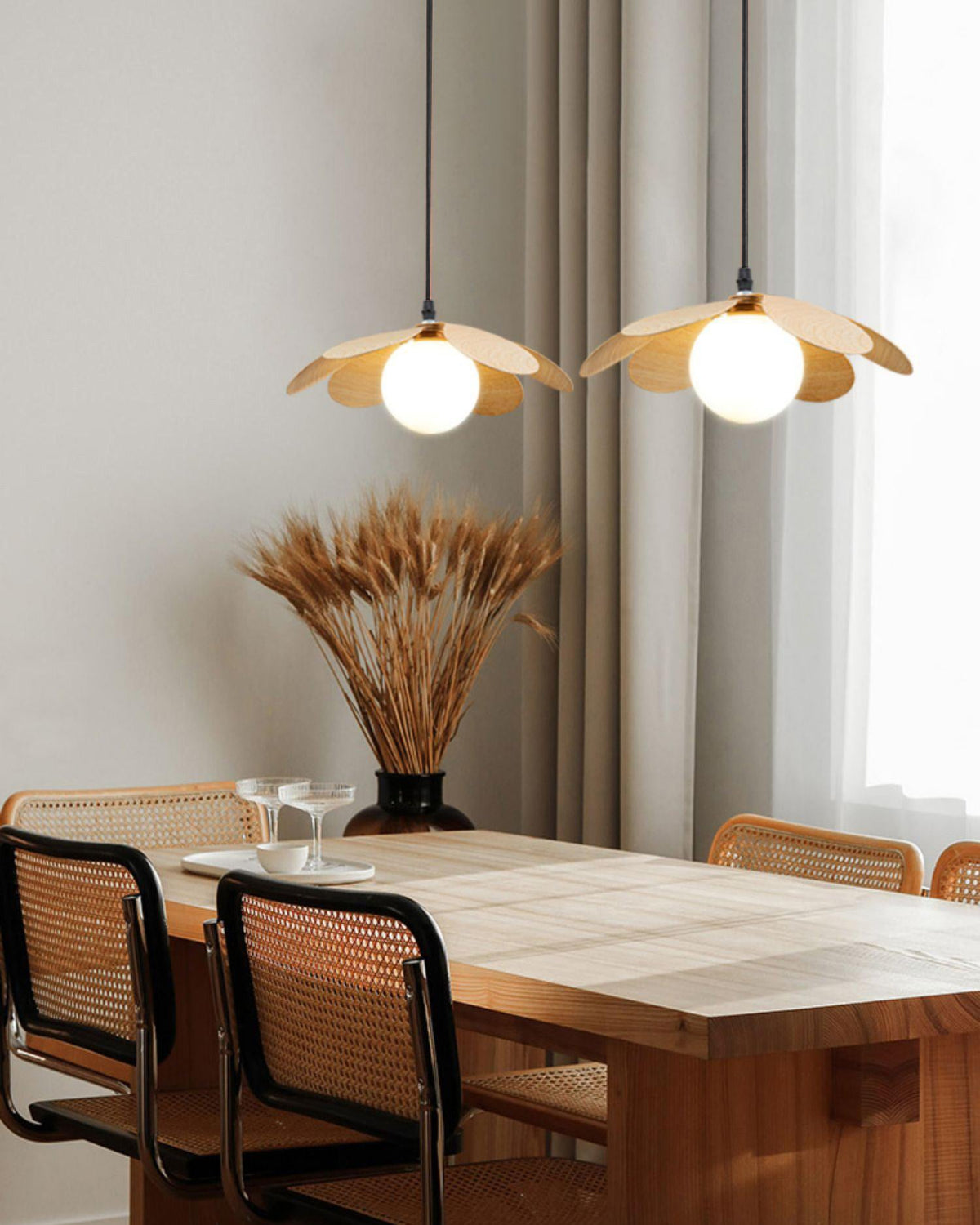 Arlenis hanglamp met glas in minimalistisch ontwerp