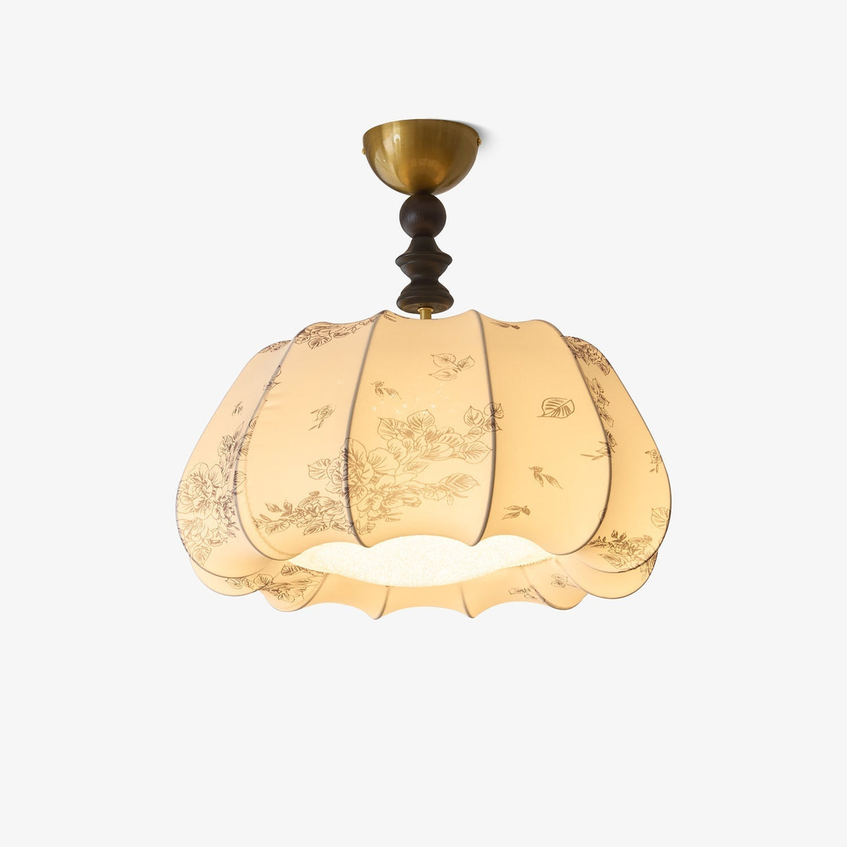 Fleurina Premium Noordse kunst houten katoenen plafondlamp