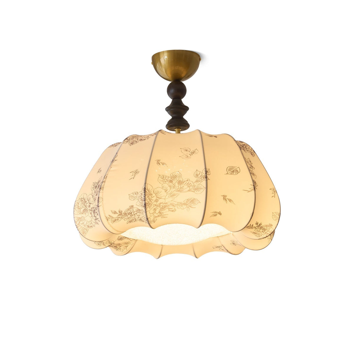 Fleurina Premium Noordse kunst houten katoenen plafondlamp