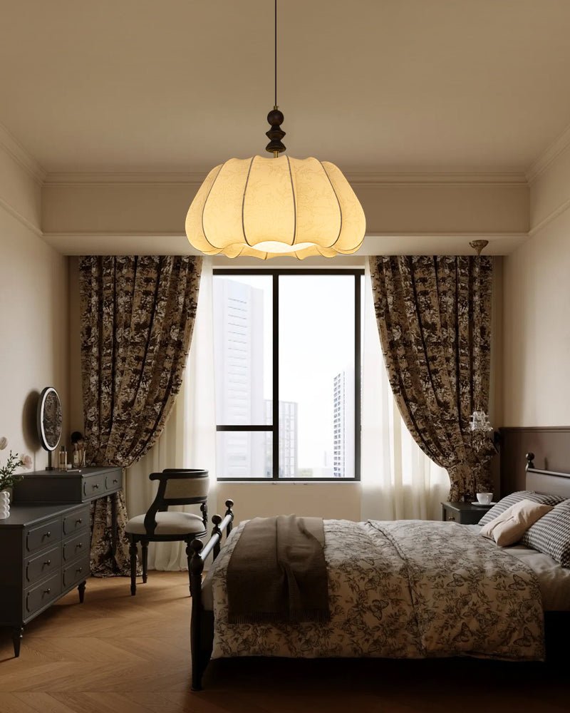 Asolira elegantie Vintage Houten hanglamp