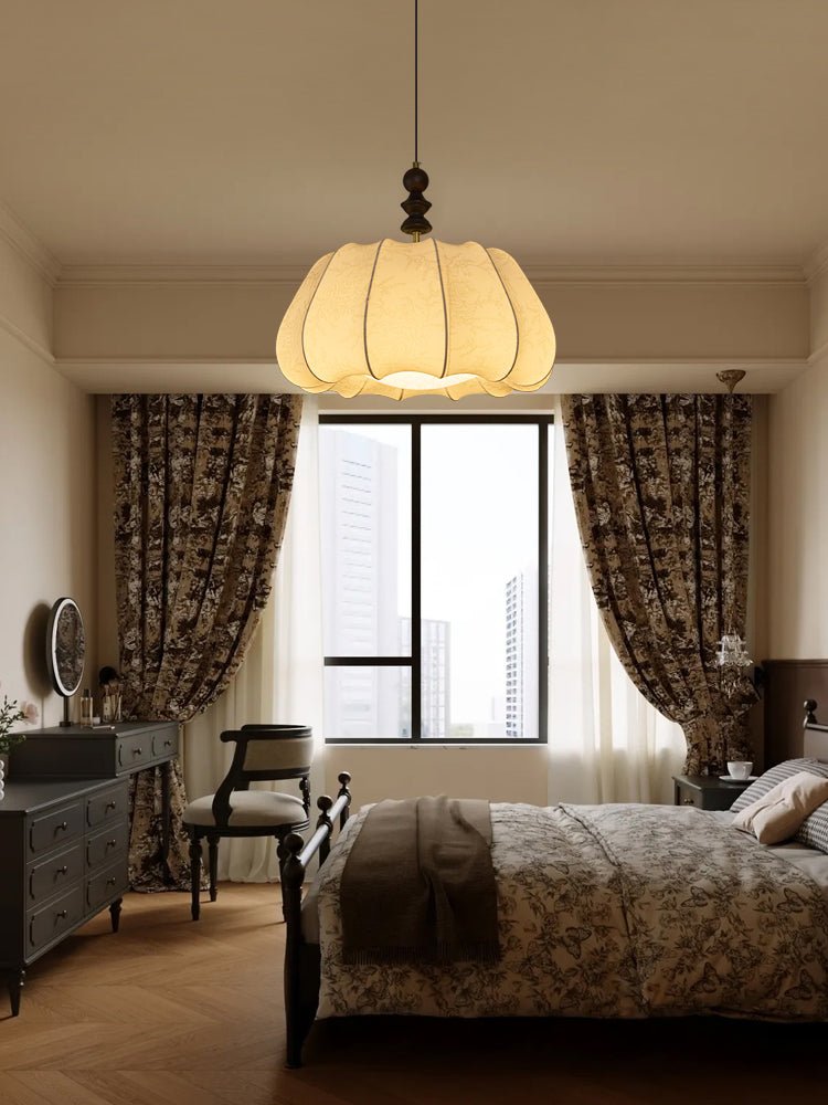 Asolira elegantie Vintage Houten hanglamp