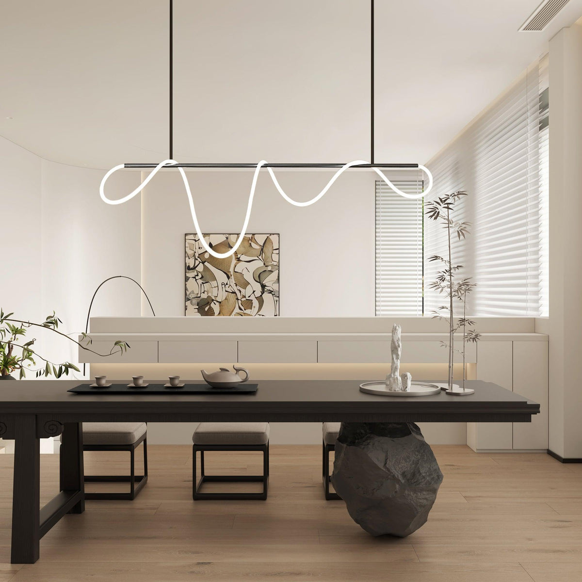 Vocor Kroonluchter Flexibel Silicone Curve Modern Elegant