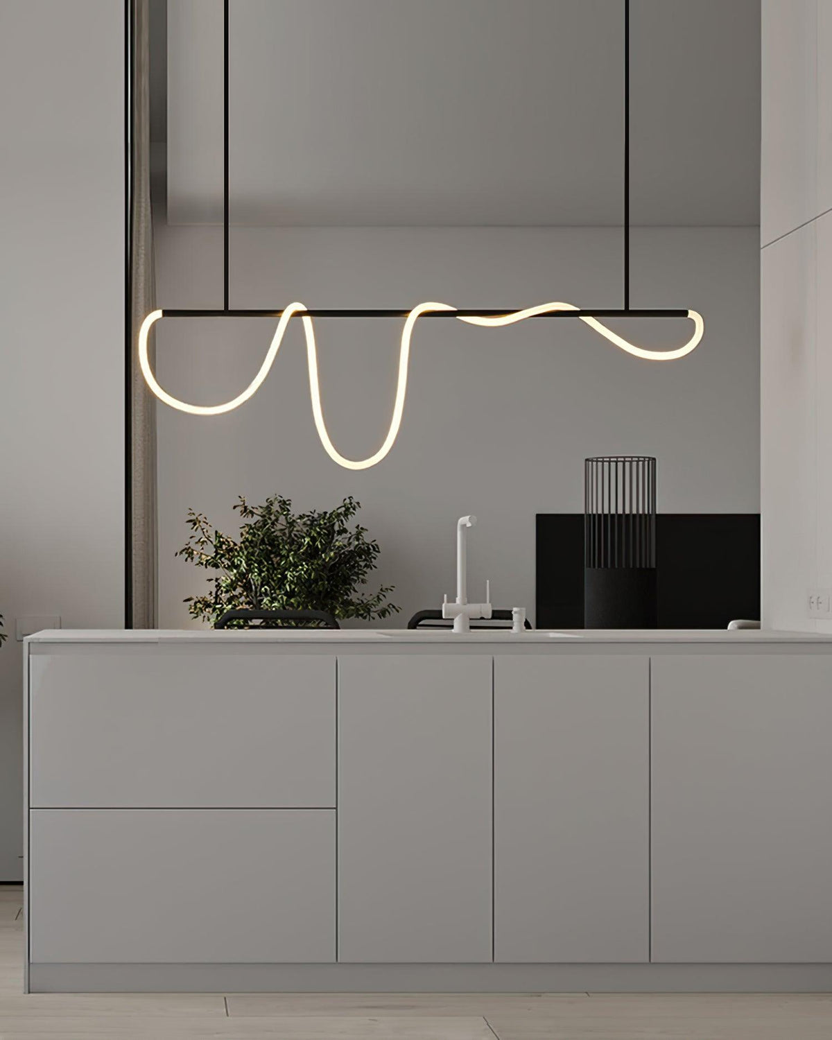 Vocor Kroonluchter Flexibel Silicone Curve Modern Elegant