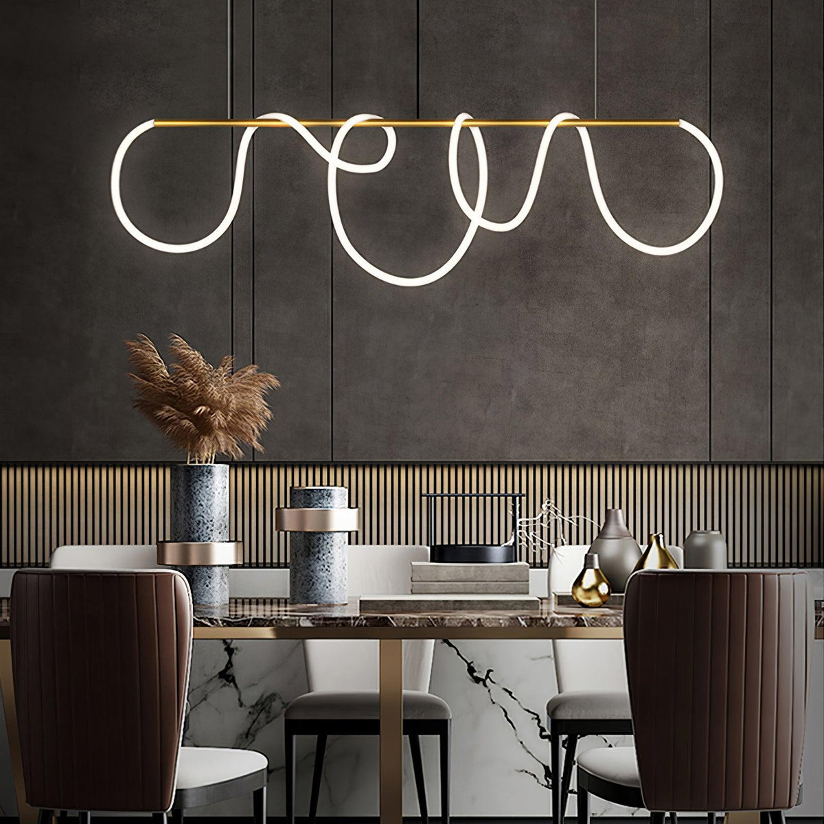 Vocor Kroonluchter Flexibel Silicone Curve Modern Elegant