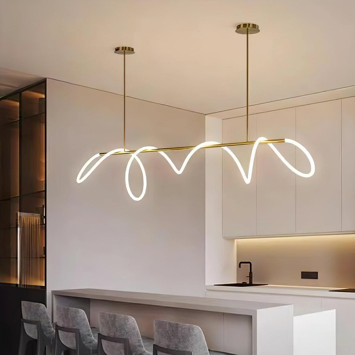 Vocor Kroonluchter Flexibel Silicone Curve Modern Elegant