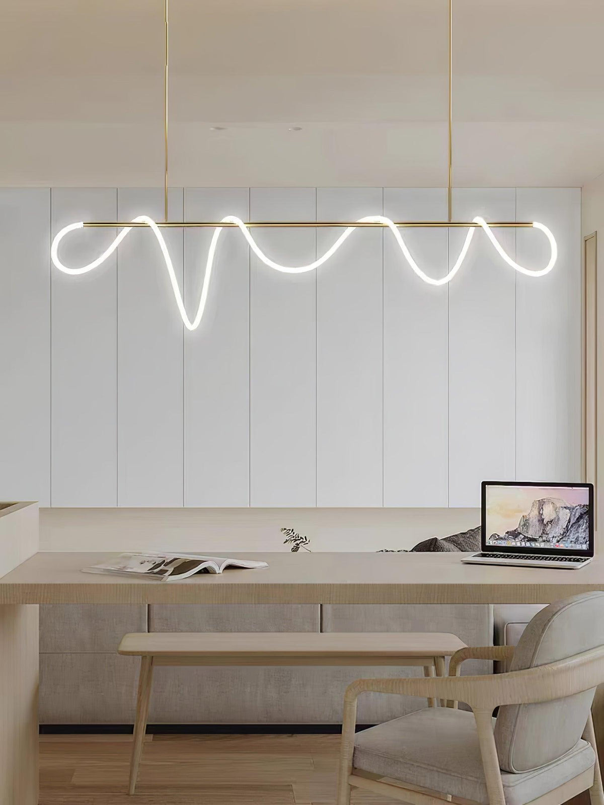 Vocor Kroonluchter Flexibel Silicone Curve Modern Elegant