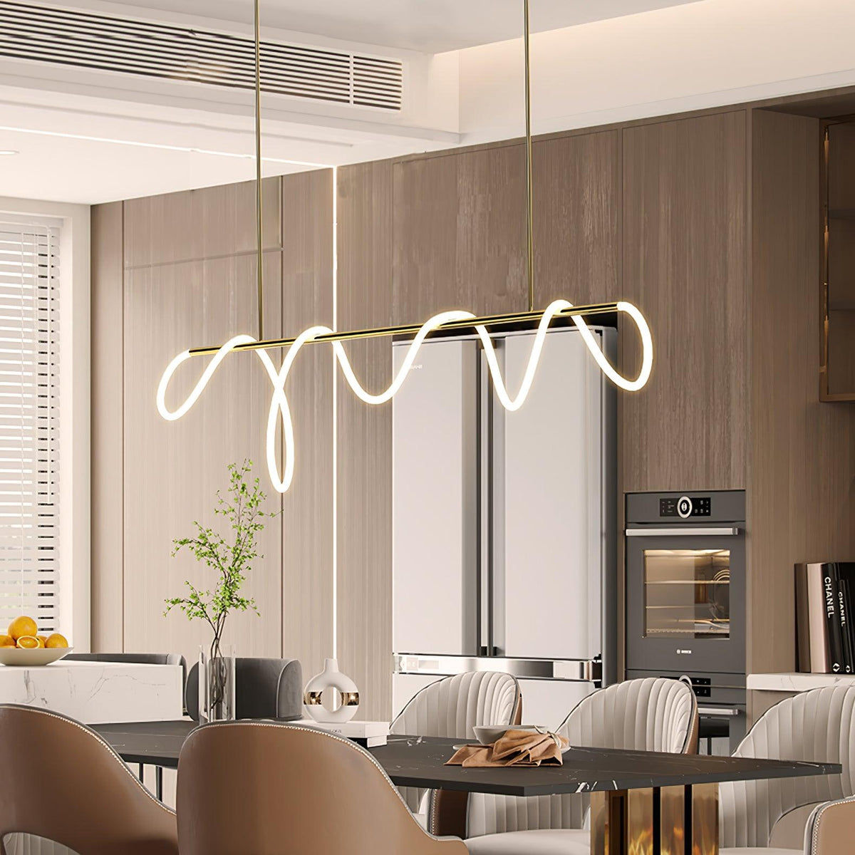 Vocor Kroonluchter Flexibel Silicone Curve Modern Elegant