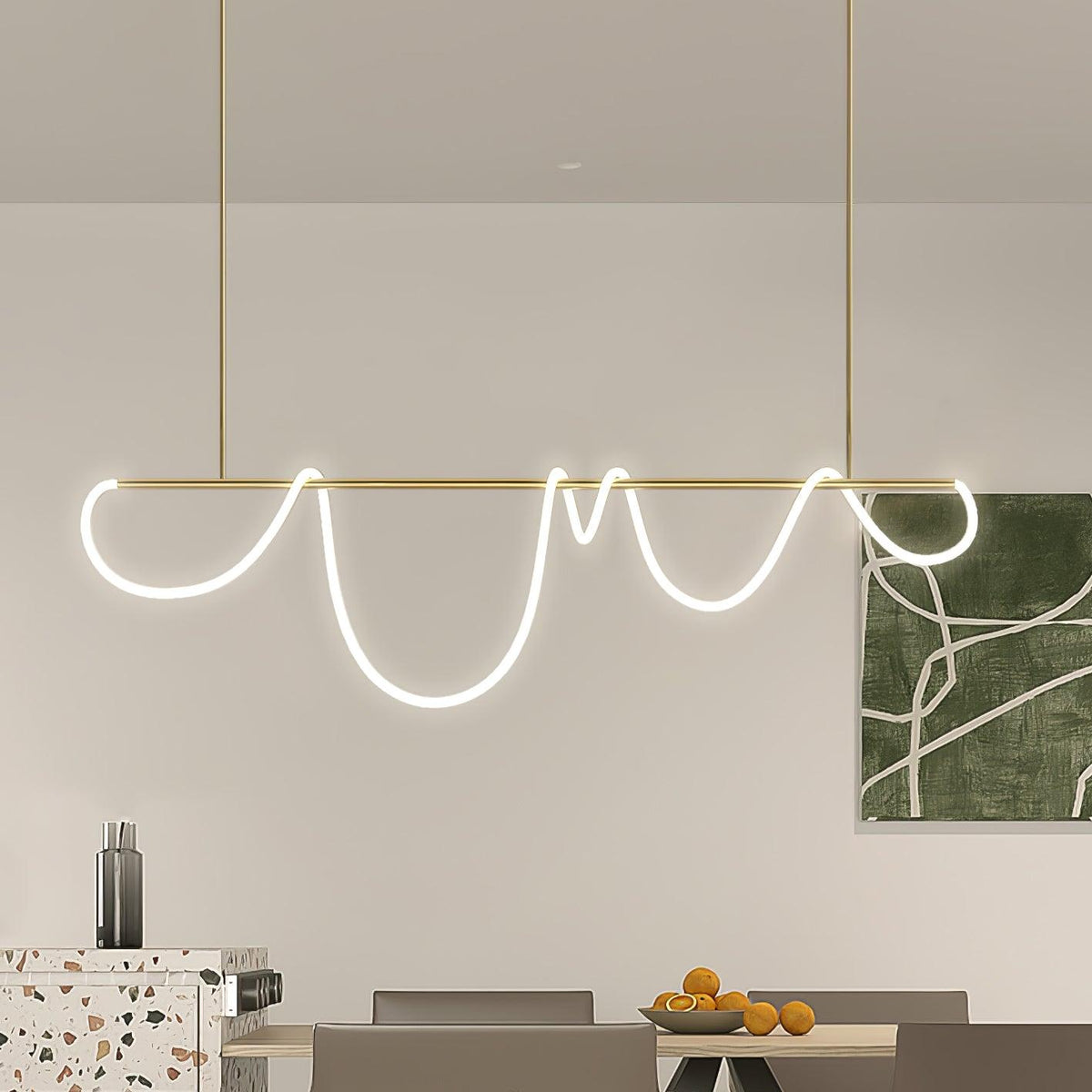 Vocor Kroonluchter Flexibel Silicone Curve Modern Elegant