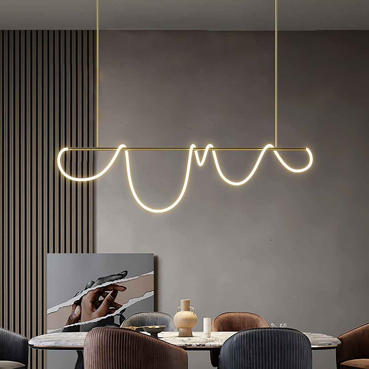 Vocor Kroonluchter Flexibel Silicone Curve Modern Elegant