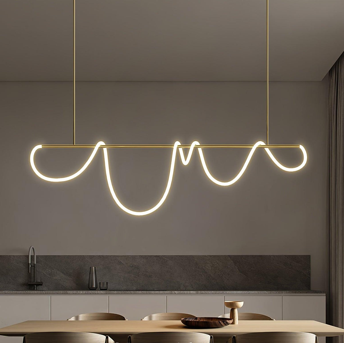 Vocor Kroonluchter Flexibel Silicone Curve Modern Elegant