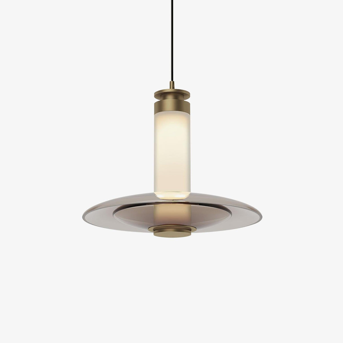 Borian glazen futuristische hanglamp