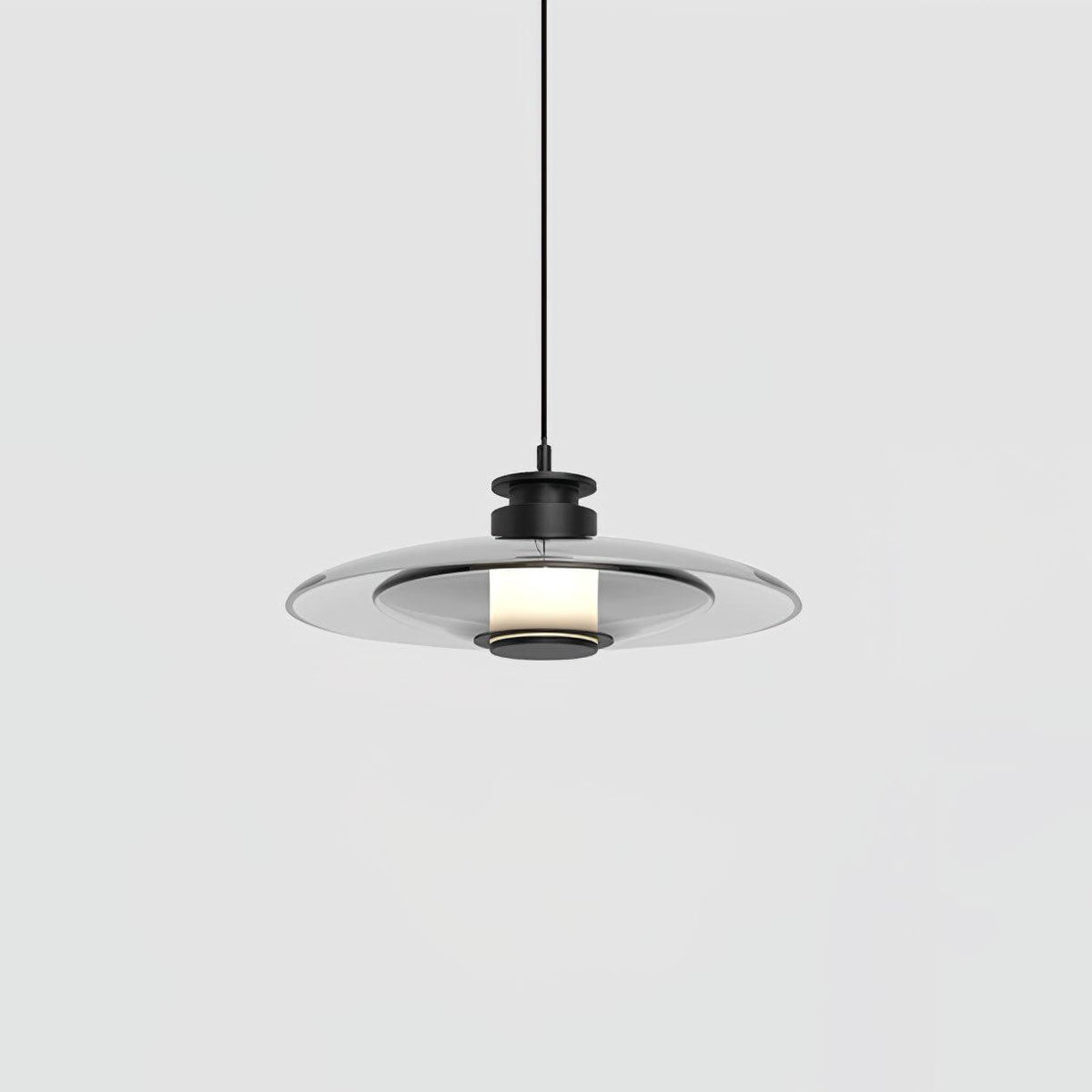 Borian glazen futuristische hanglamp