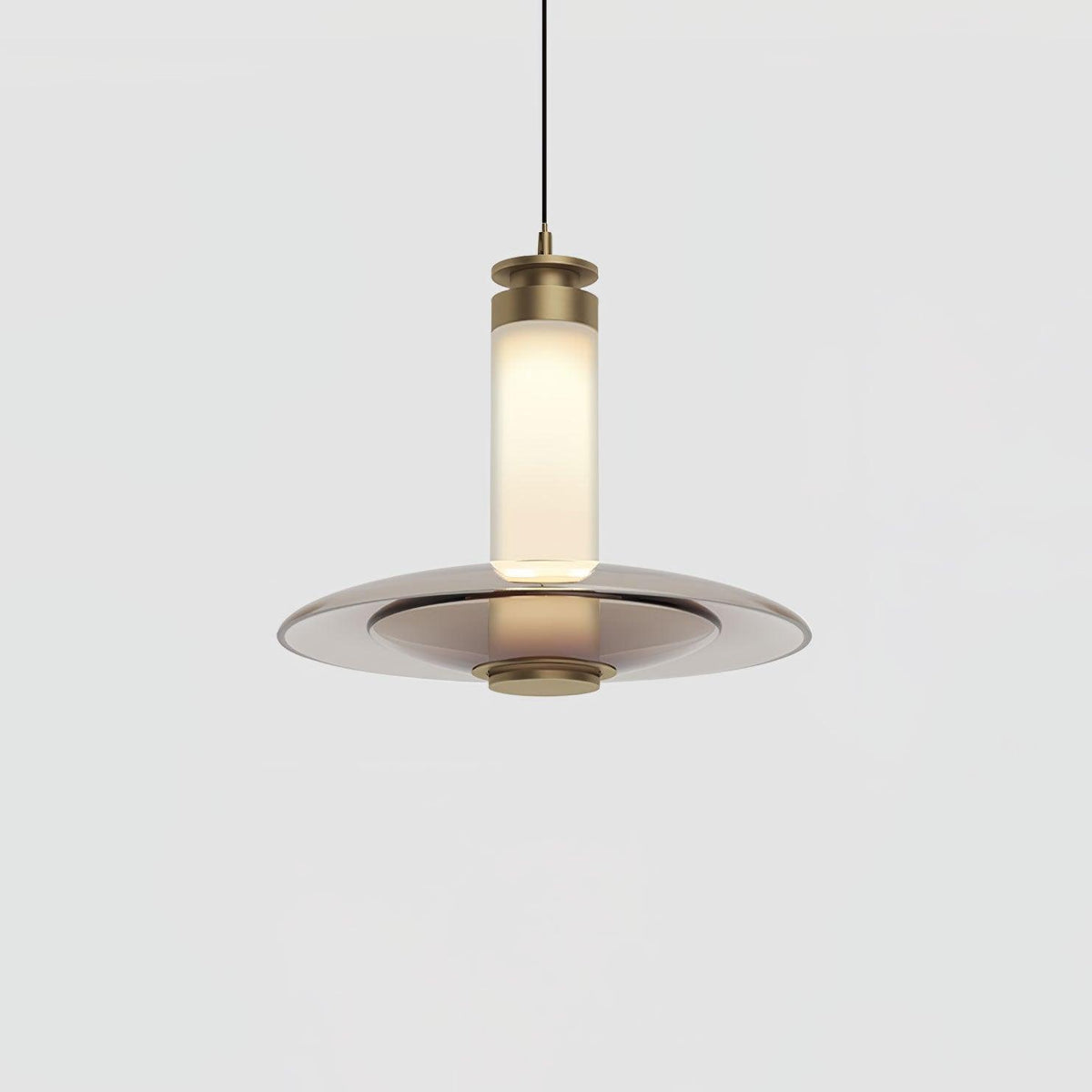 Borian glazen futuristische hanglamp