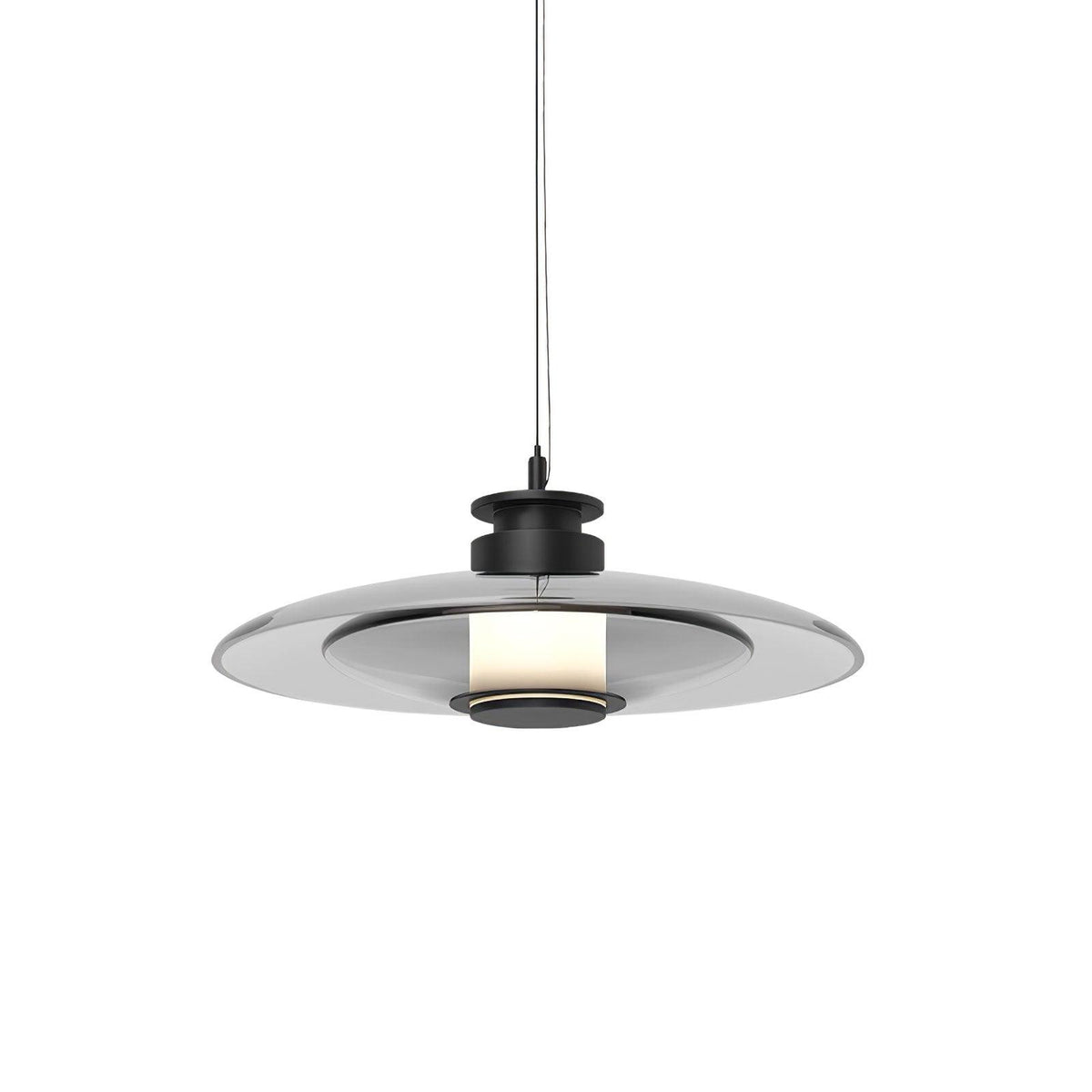 Borian glazen futuristische hanglamp