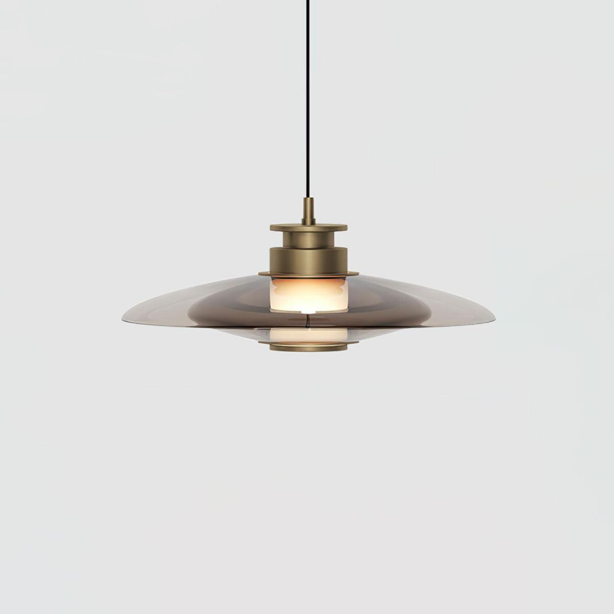 Borian glazen futuristische hanglamp