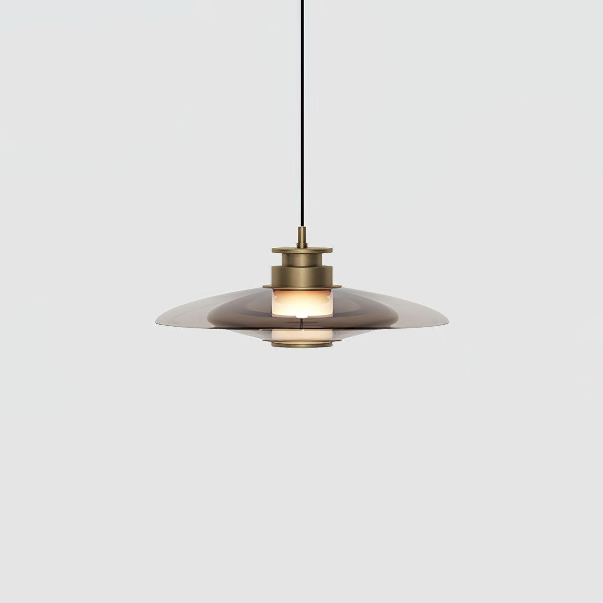 Borian glazen futuristische hanglamp