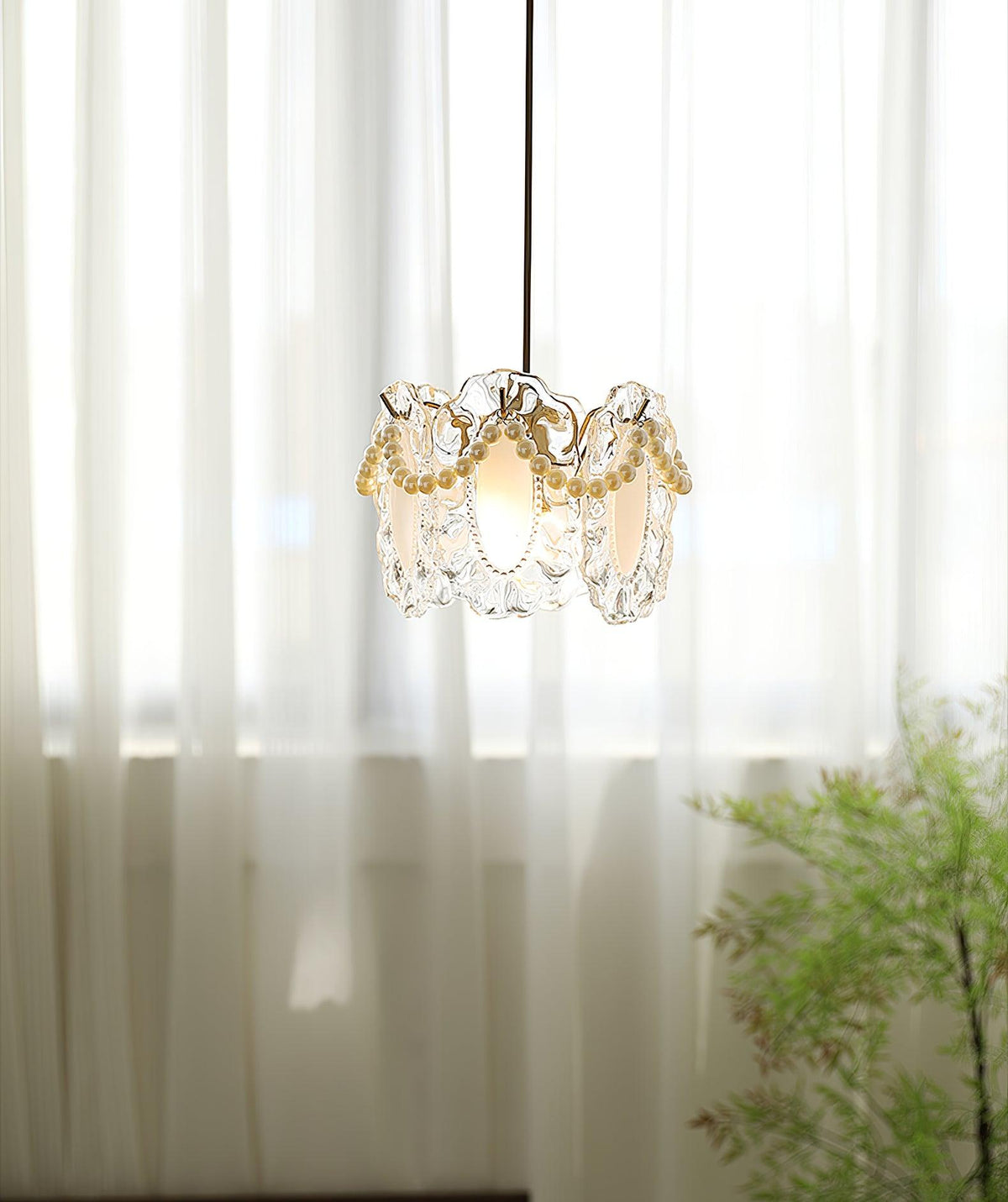 Velinette hanglamp met Glanzend glas