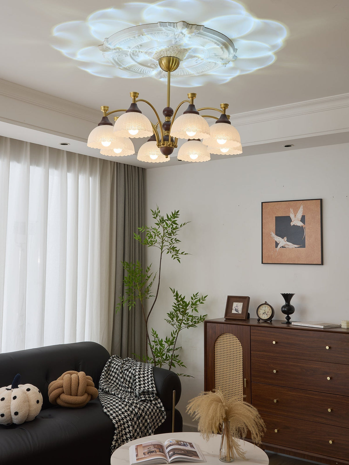 Vosolir Traditionele Elegantie Houten Kroonluchter